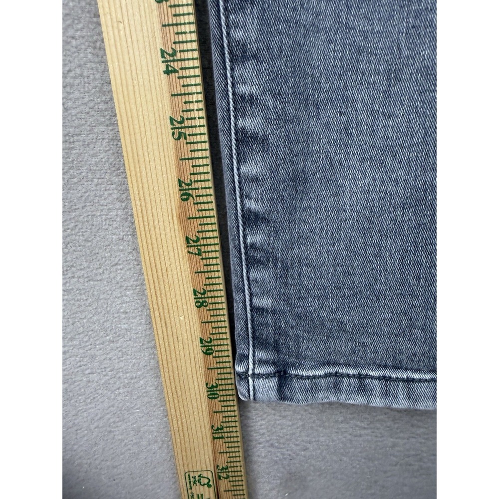 CAbi High Skinny Jeans Women's Sz 8 Gray Distressed Stretch Denim Ankle Pants - Picture 5 of 8